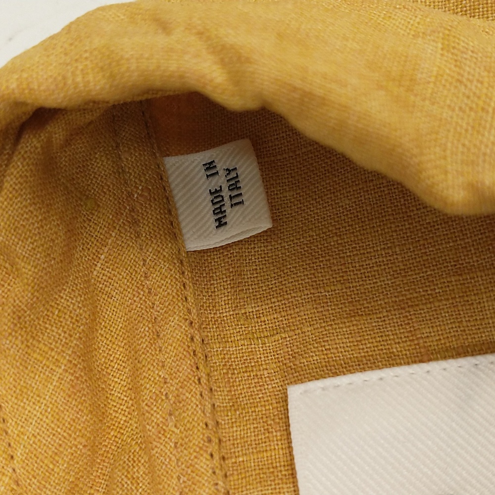 Two Billy Reid Tuscumbia Shirts Linen Honey & Cotton Print Short Sleeve Quality - Picture 11 of 12